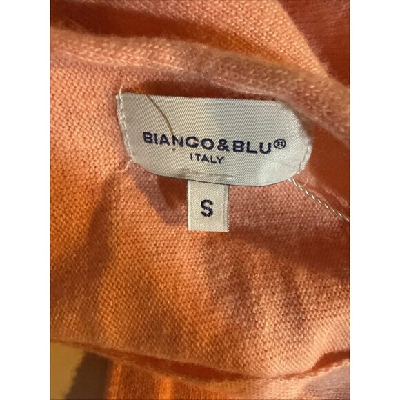Bianco & Blu Made in Italy Pink Cashmere Silk Wool Sweater Womens S NWT New - Picture 9 of 10